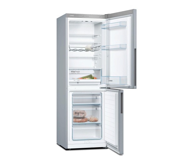 Lodówka Bosch KGV33VLEA PerfectFit LowFrost 176cm Srebrna VitaFresh 289L - 1011937 - zdjęcie 3
